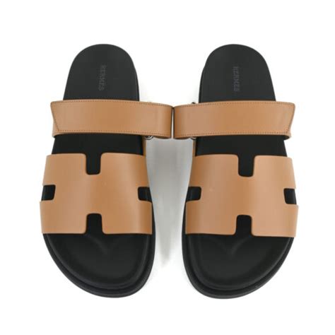 blue sandals hermes paris size 43 tan soles|hermes chypre sandals.